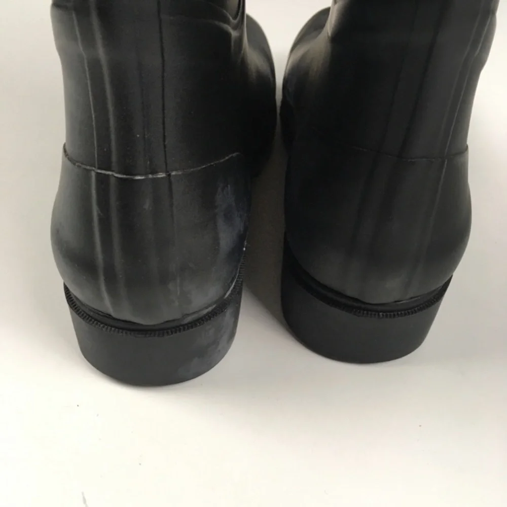 Tory Burch Black Maureen Rain Rubber Short Boots Women’s‎ Sz 5